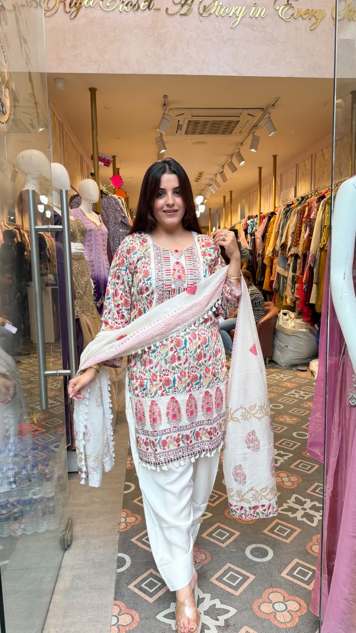Hand Block Print Inspired Kurta Set
