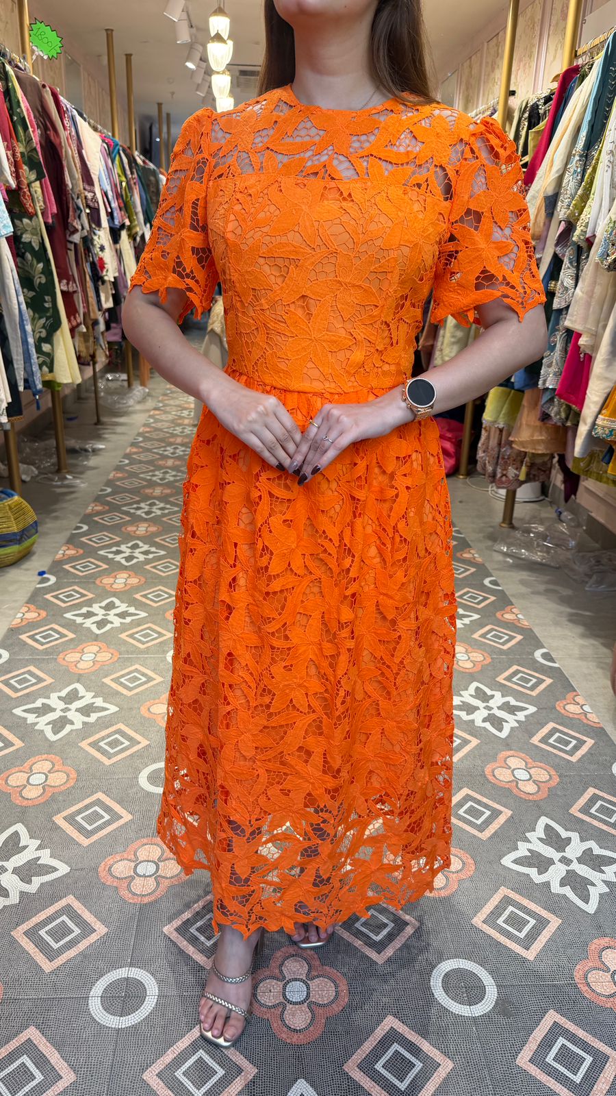 Crochet Lace one piece dress