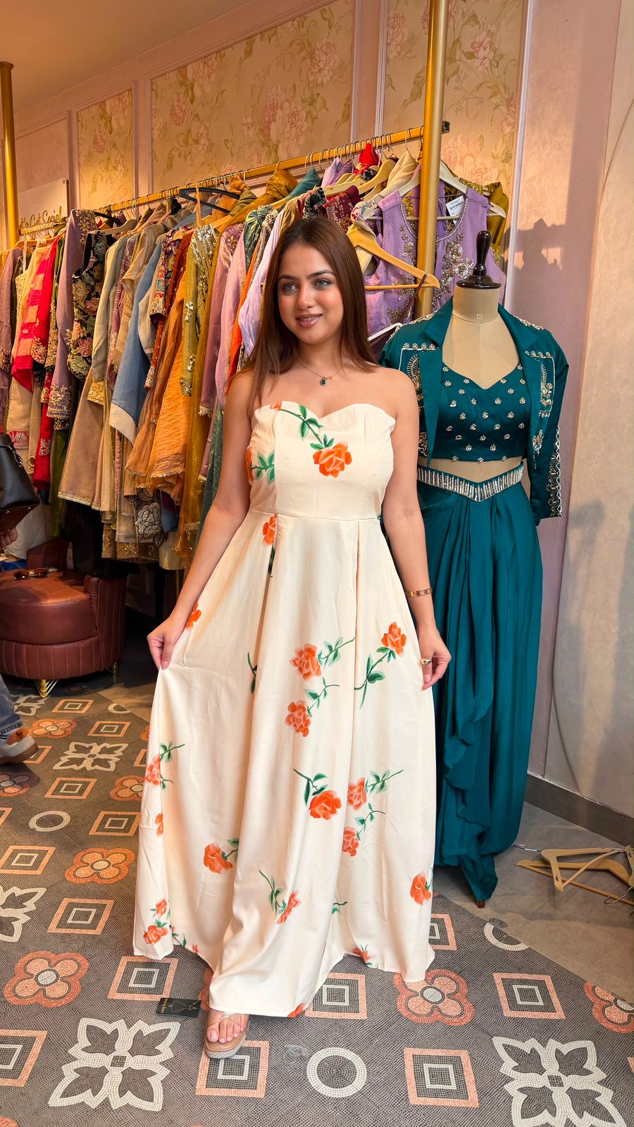 Floral Tube Gown