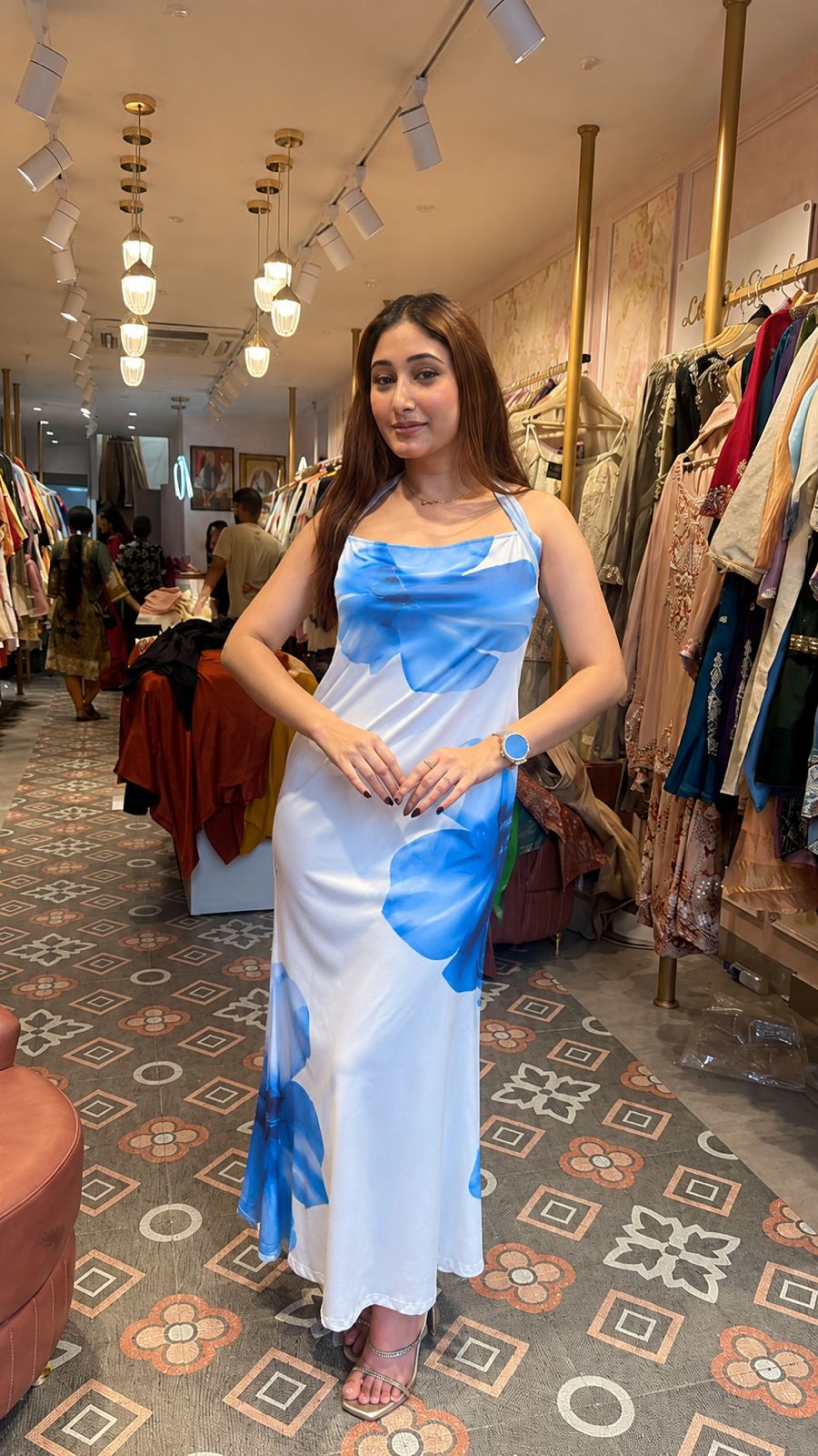 Cowl Neck Maxi Dress