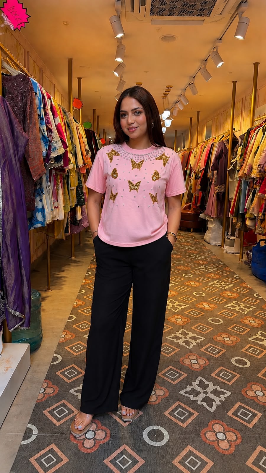Embellished Oversized Graphic T-Shirt