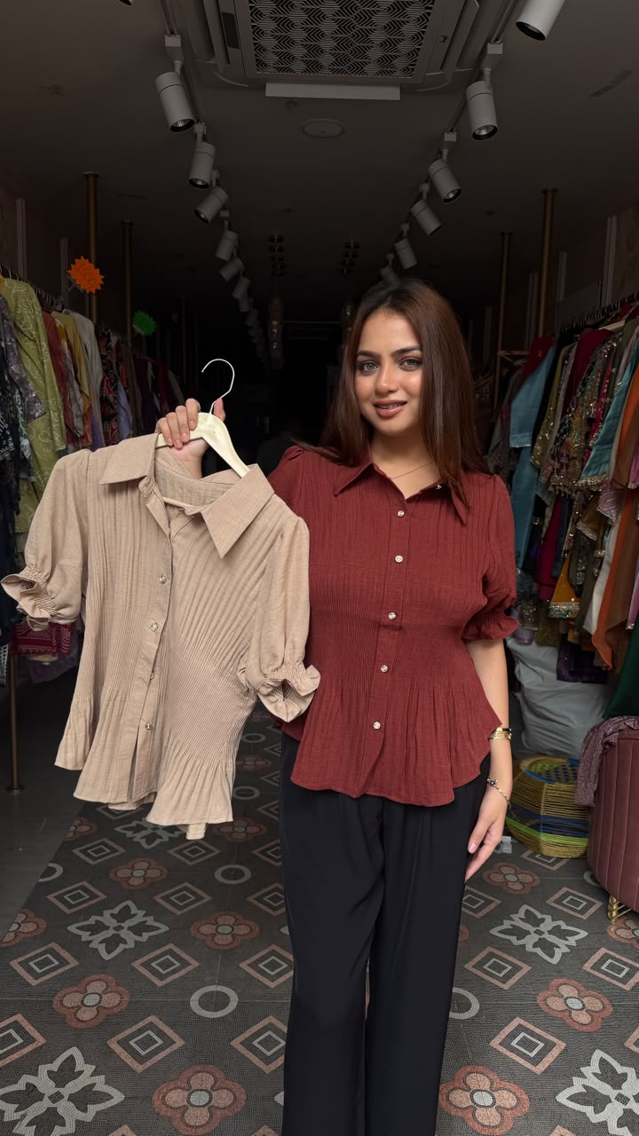 Peplum short top