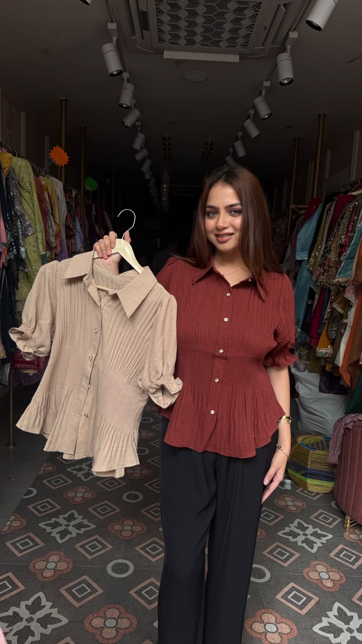 Peplum short top