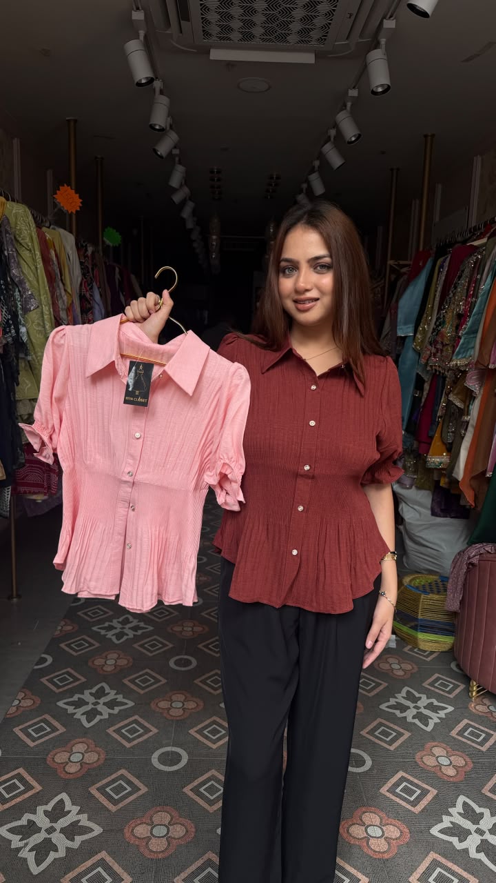 Peplum short top