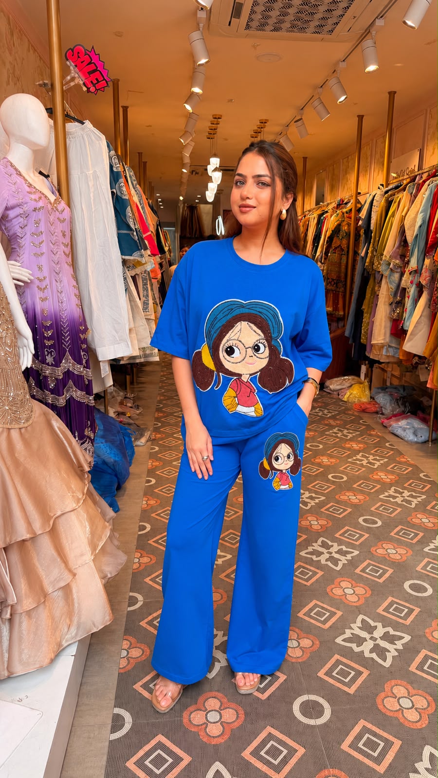 Cartoon Sequin Co-ord Set