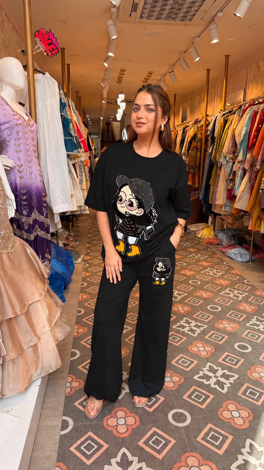 Cartoon Sequin Co-ord Set