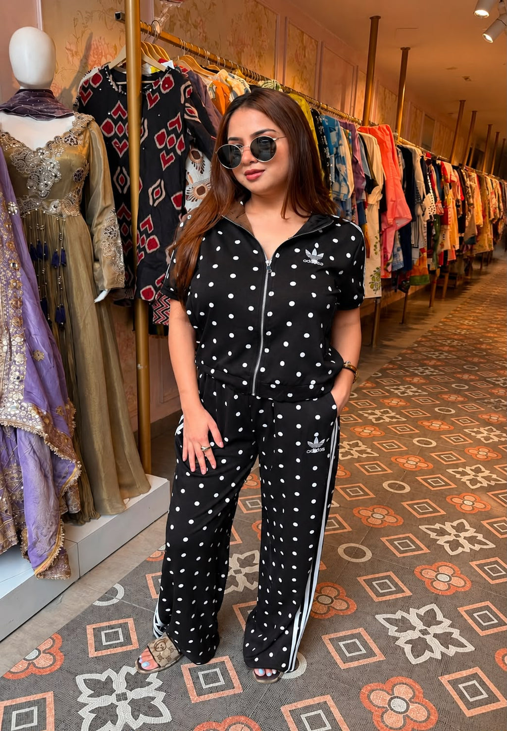 Polka Dot Co-ord Tracksuit
