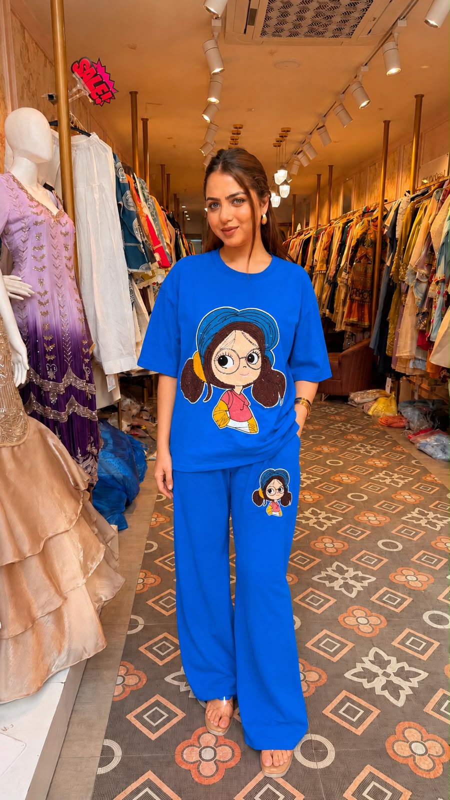 Cartoon Sequin Co-ord Set