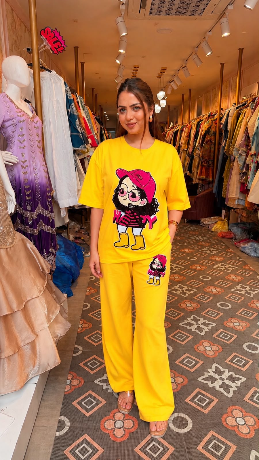 Cartoon Sequin Co-ord Set