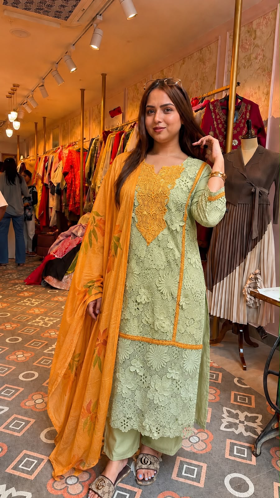Blossom Lace Luxe 3-Piece Suit Set