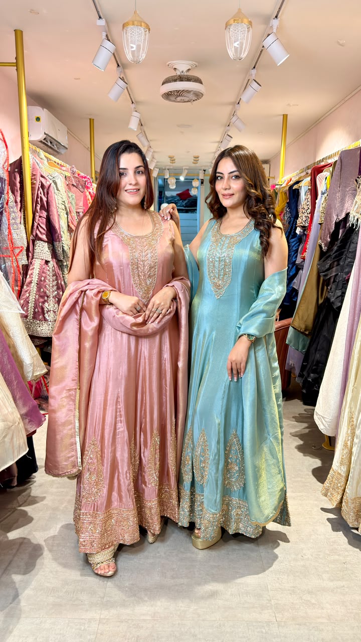 MEHFIL MAGIC SILK ANARKALI  SUIT SET WITH DUPATTA