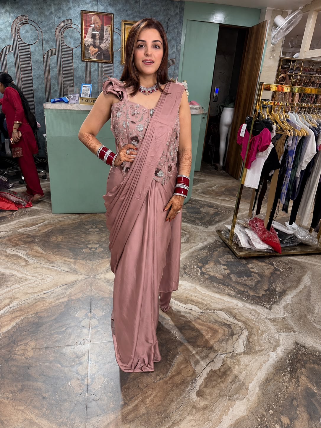 Ready to wear saree set