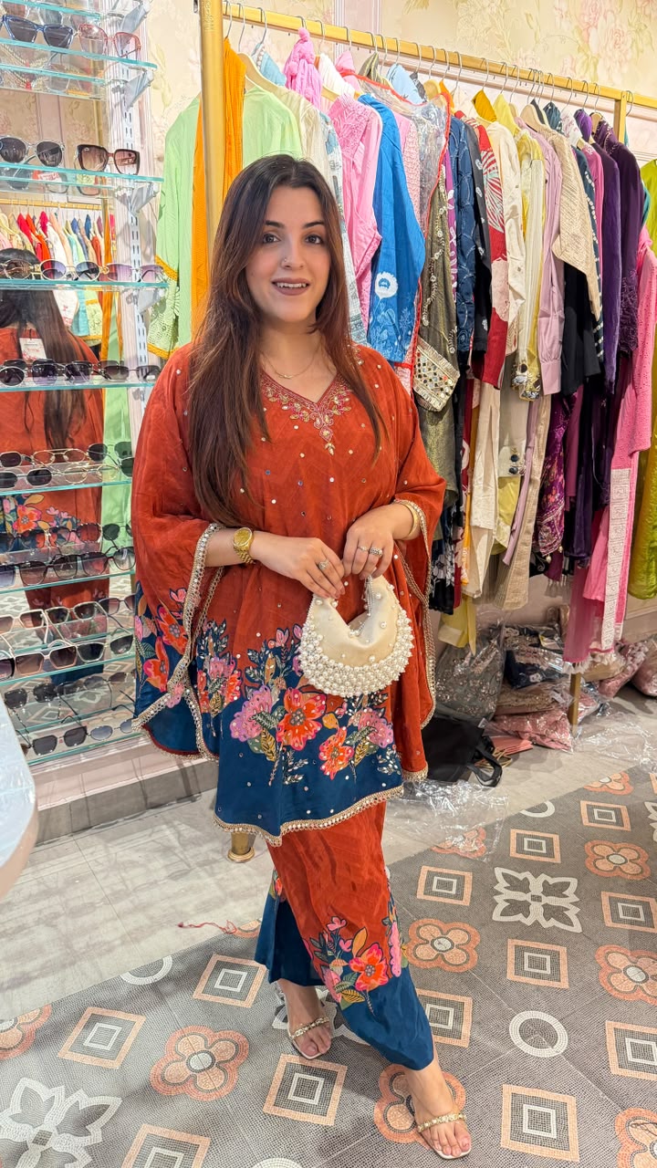 Printed Kaftan Co-ord Set