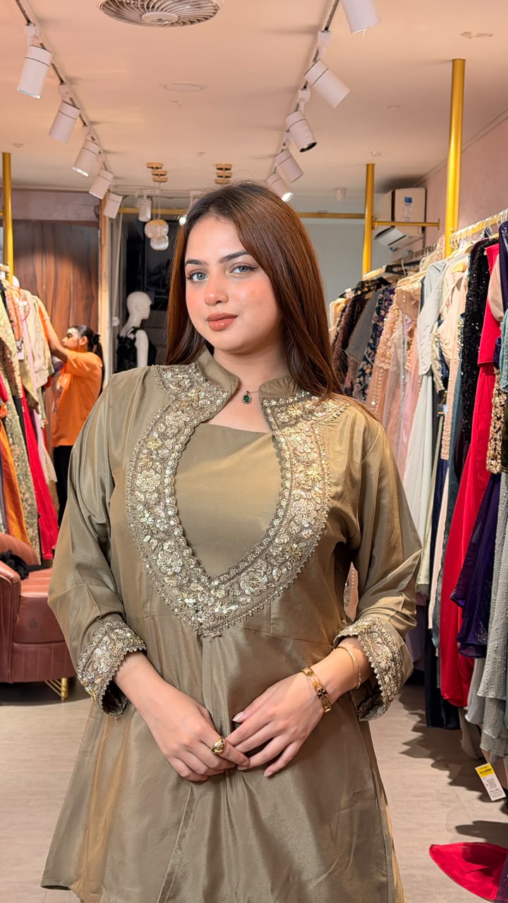 Embellished Kurta Sharara Set