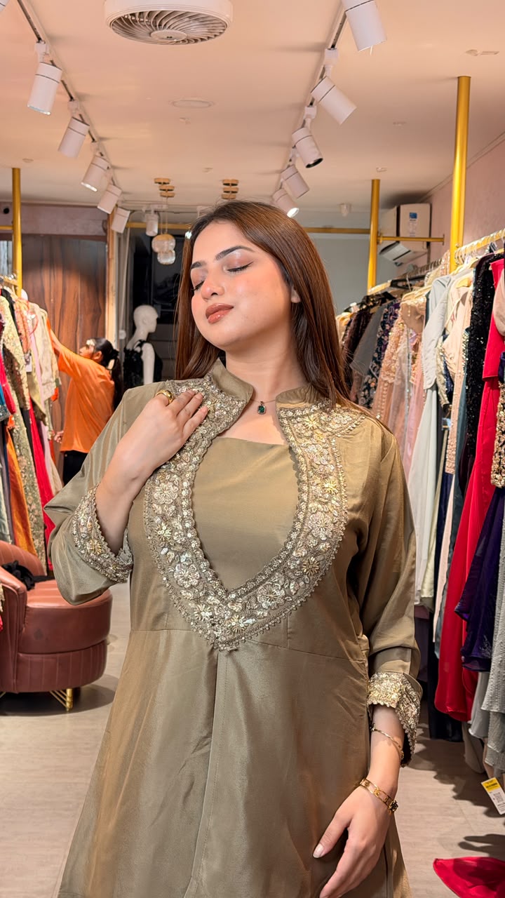 Embellished Kurta Sharara Set
