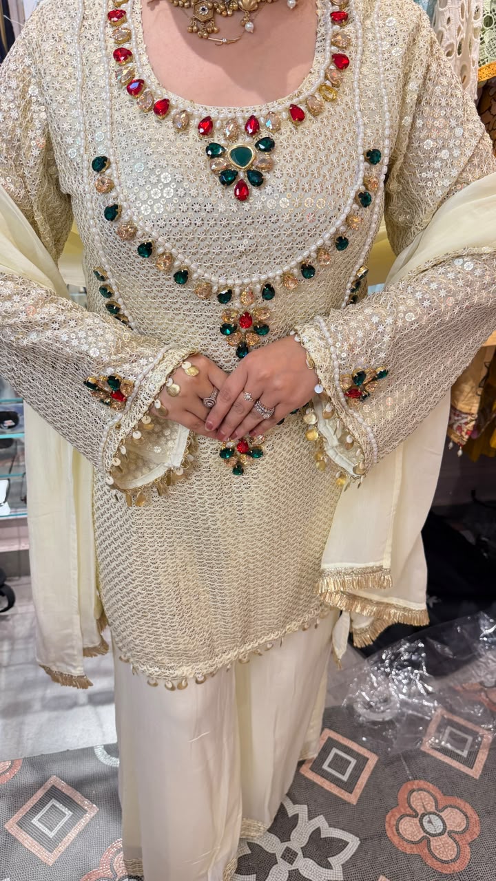 Royal Pearl Garden Anarkali Suit