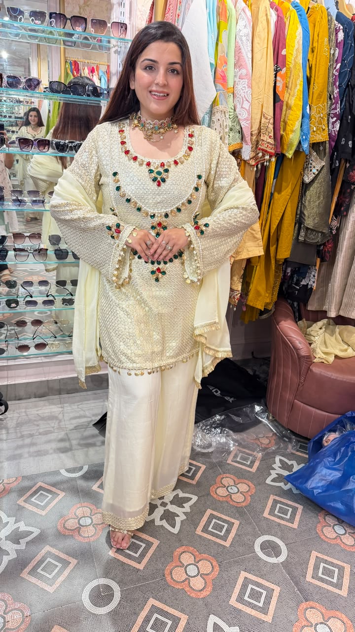 Royal Pearl Garden Anarkali Suit