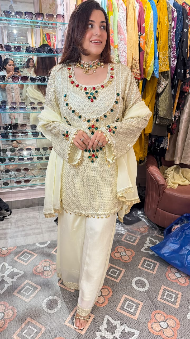 Royal Pearl Garden Anarkali Suit