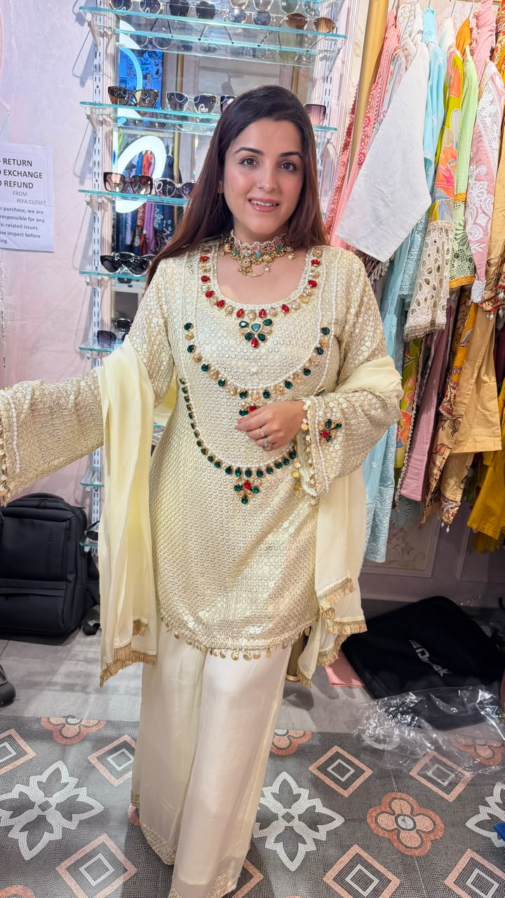 Royal Pearl Garden Anarkali Suit