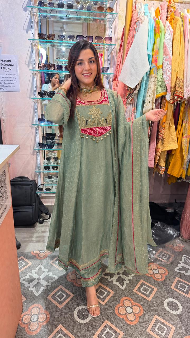 Meenakari Heritage Anarkali Suit