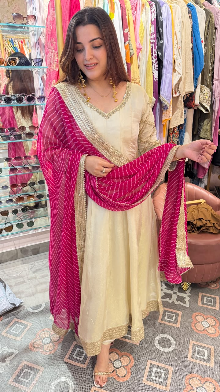 Panelled Kali Anarkali suit
