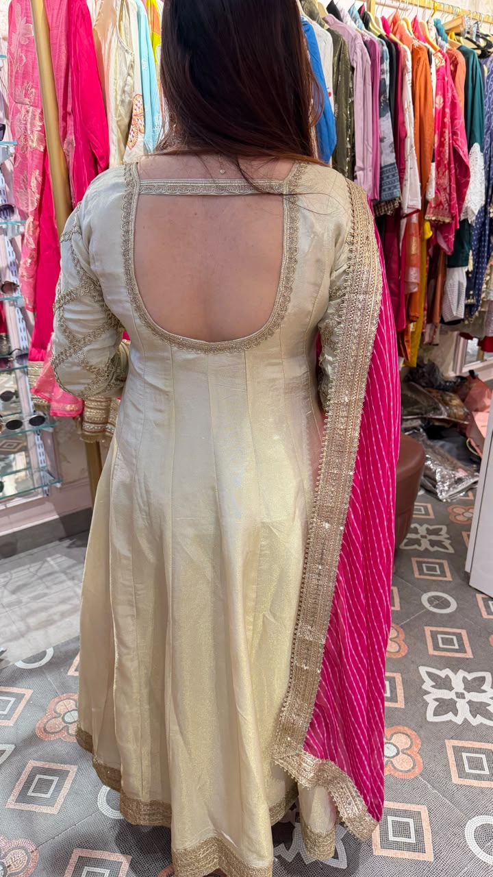 Panelled Kali Anarkali suit