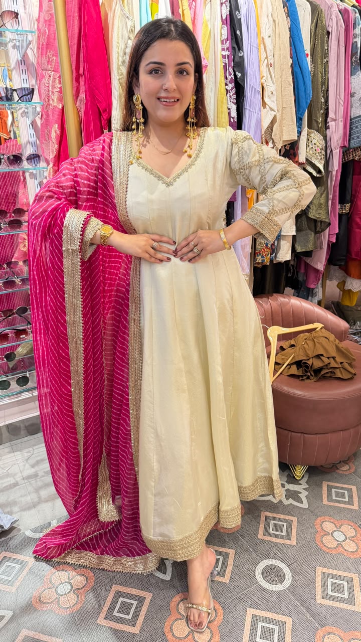 Panelled Kali Anarkali suit