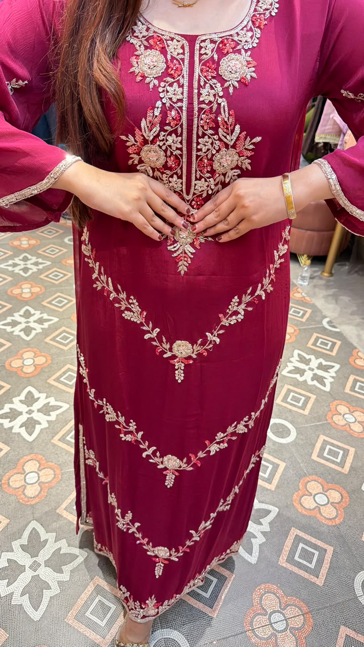 Royal Embroidered Anarkali Kurta Set
