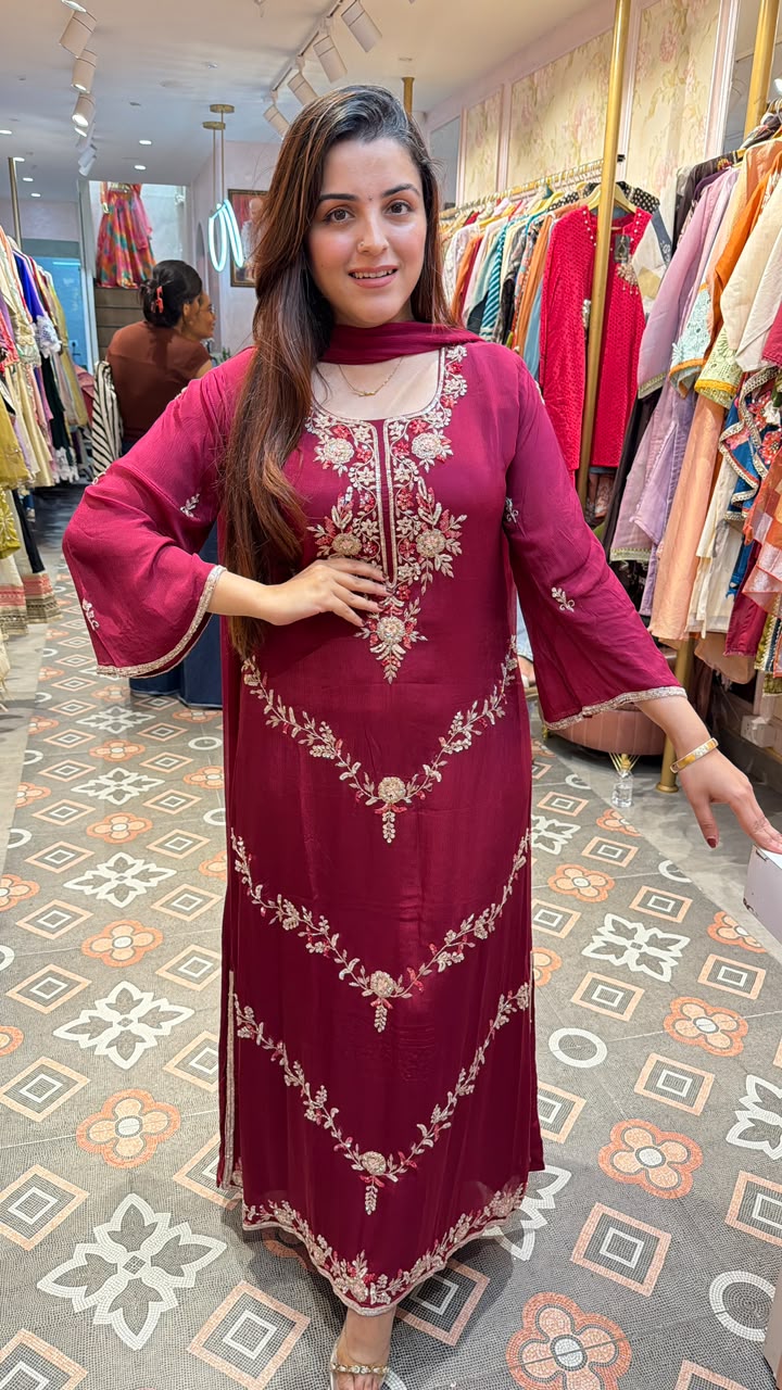 Royal Embroidered Anarkali Kurta Set