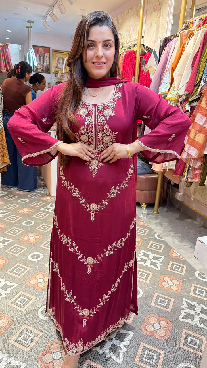 Royal Embroidered Anarkali Kurta Set