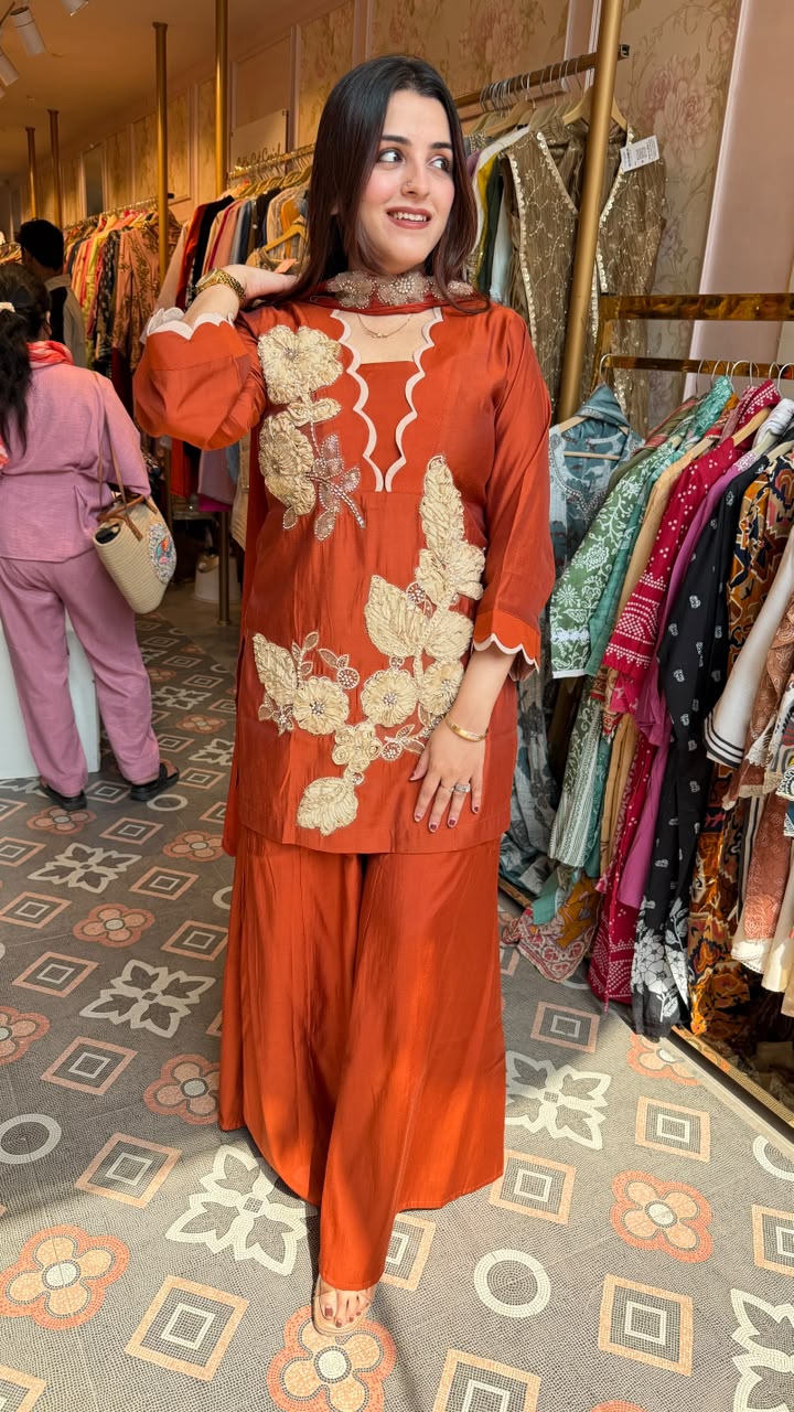 Floral Sharara Suit Set