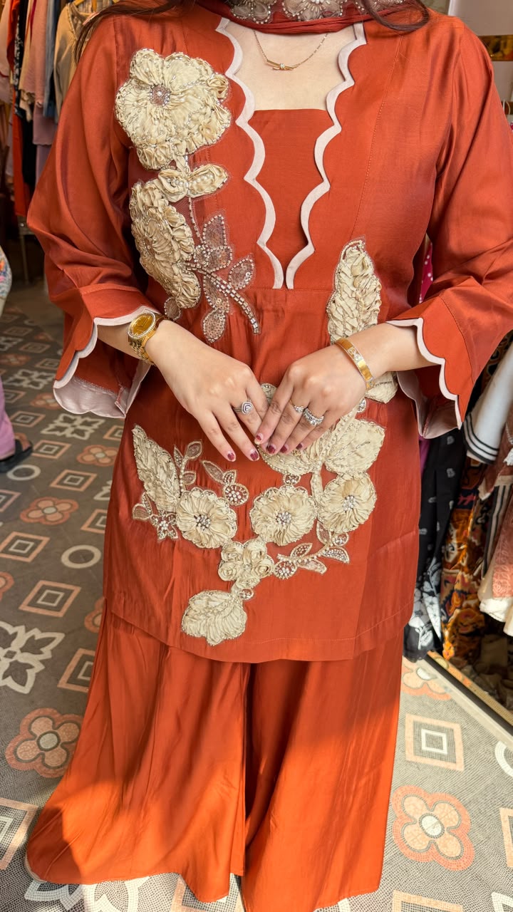 Floral Sharara Suit Set