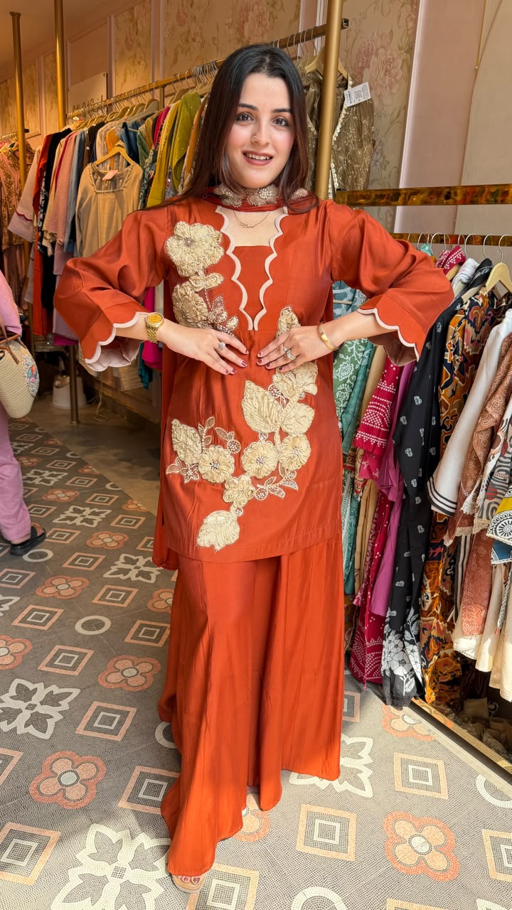 Floral Sharara Suit Set