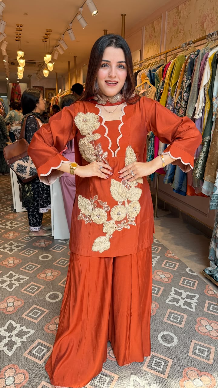 Floral Sharara Suit Set