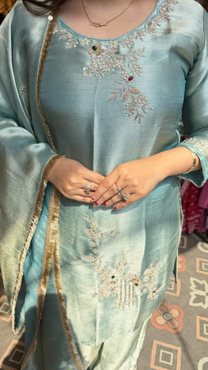 Pakistani-style Farshi Salwar Suit