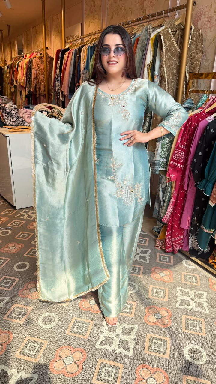 Pakistani-style Farshi Salwar Suit