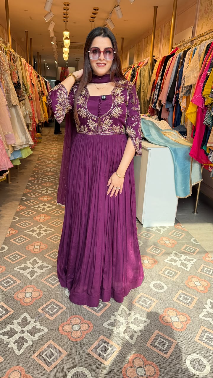 Floor-Length Anarkali Suit