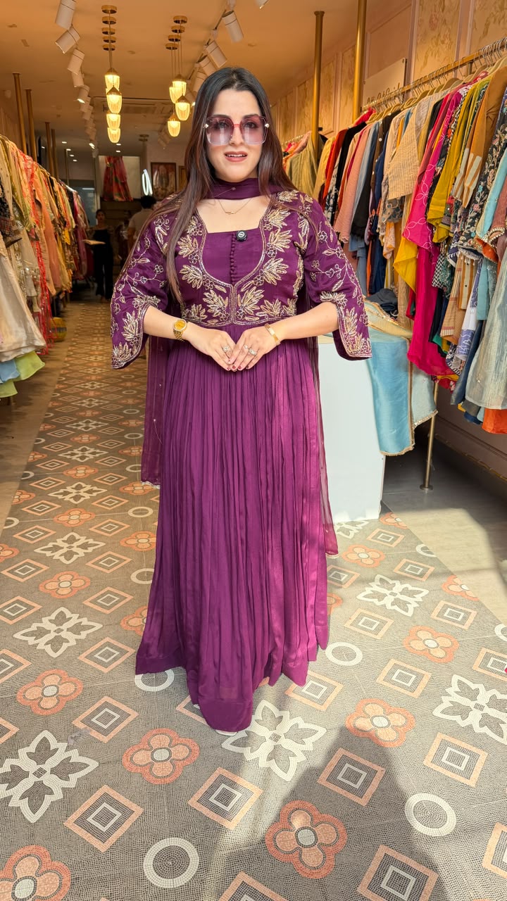 Floor-Length Anarkali Suit
