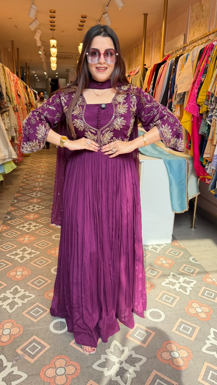 Floor-Length Anarkali Suit