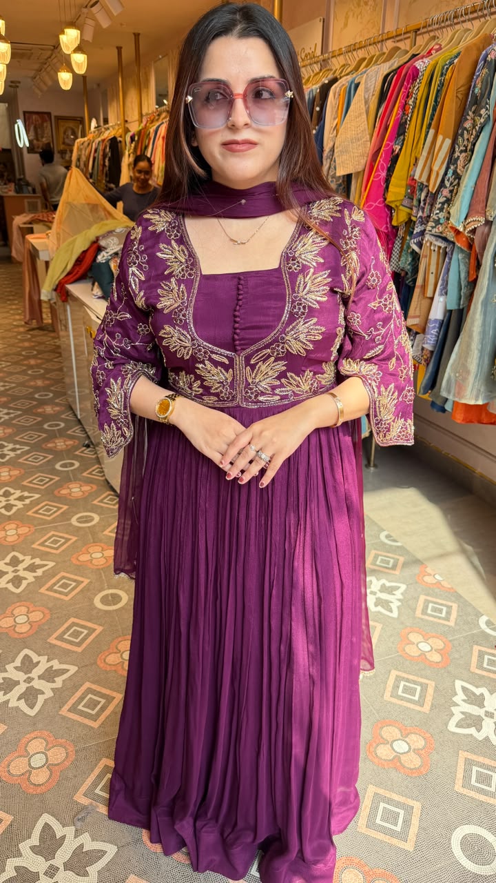 Floor-Length Anarkali Suit