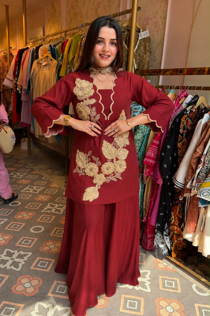 Floral Sharara Suit Set