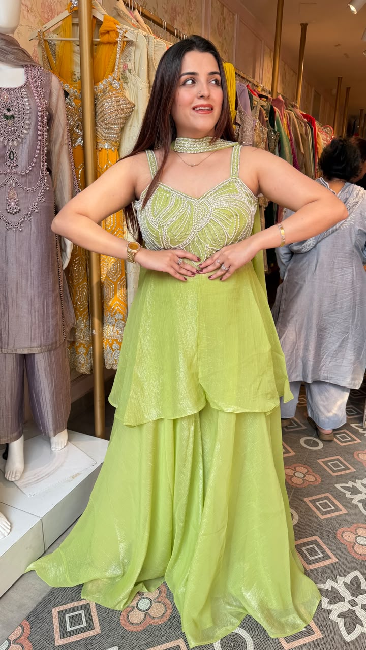 Embellished Indo-Western Lehenga