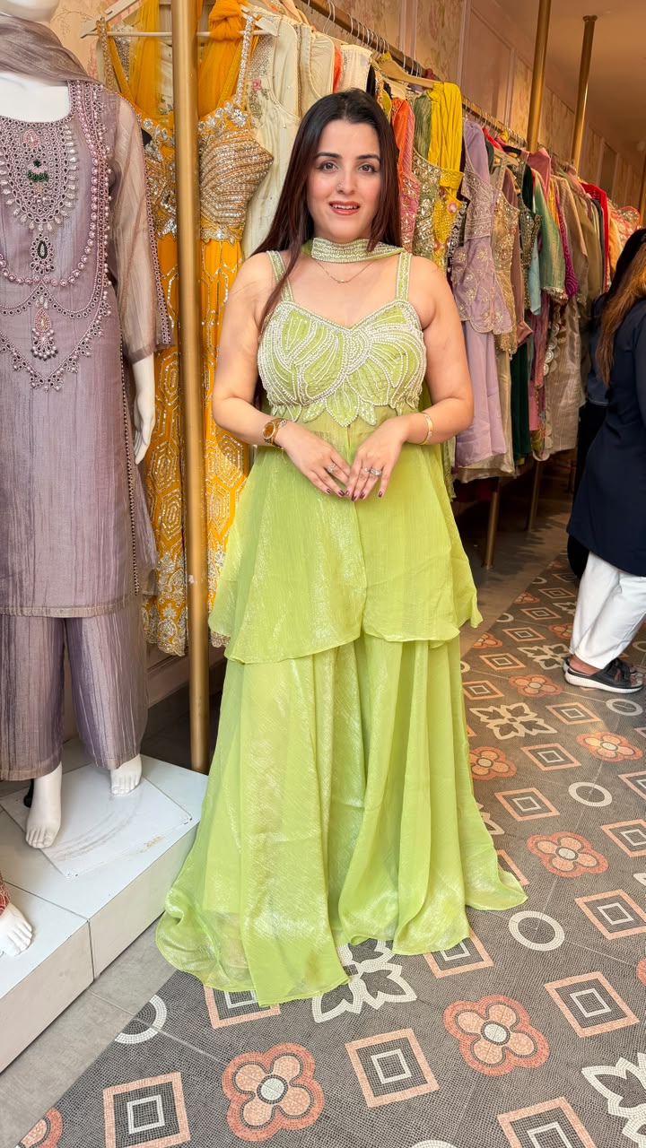 Embellished Indo-Western Lehenga