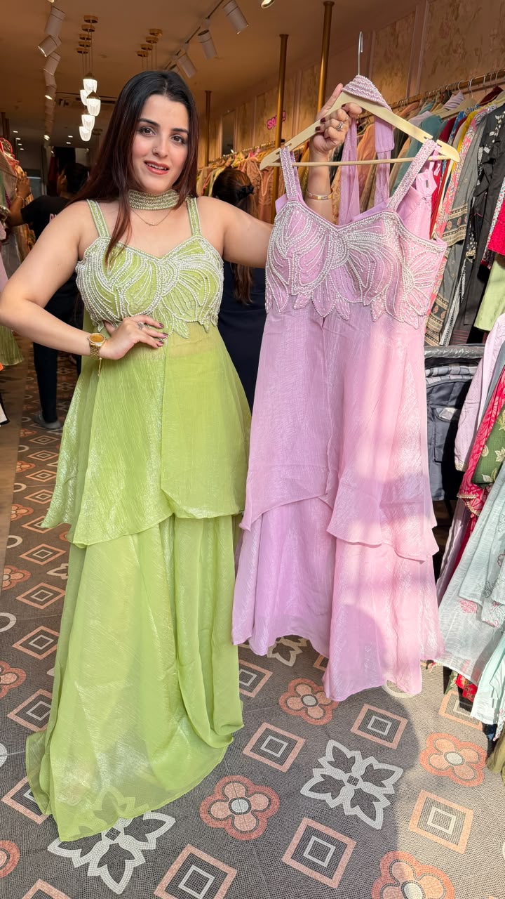 Embellished Indo-Western Lehenga