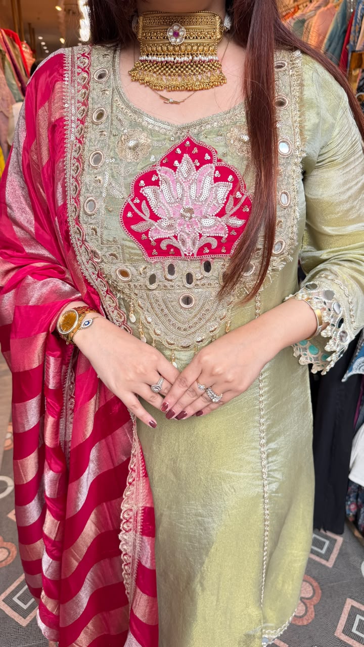 Contemporary Punjabi Festive Suit
