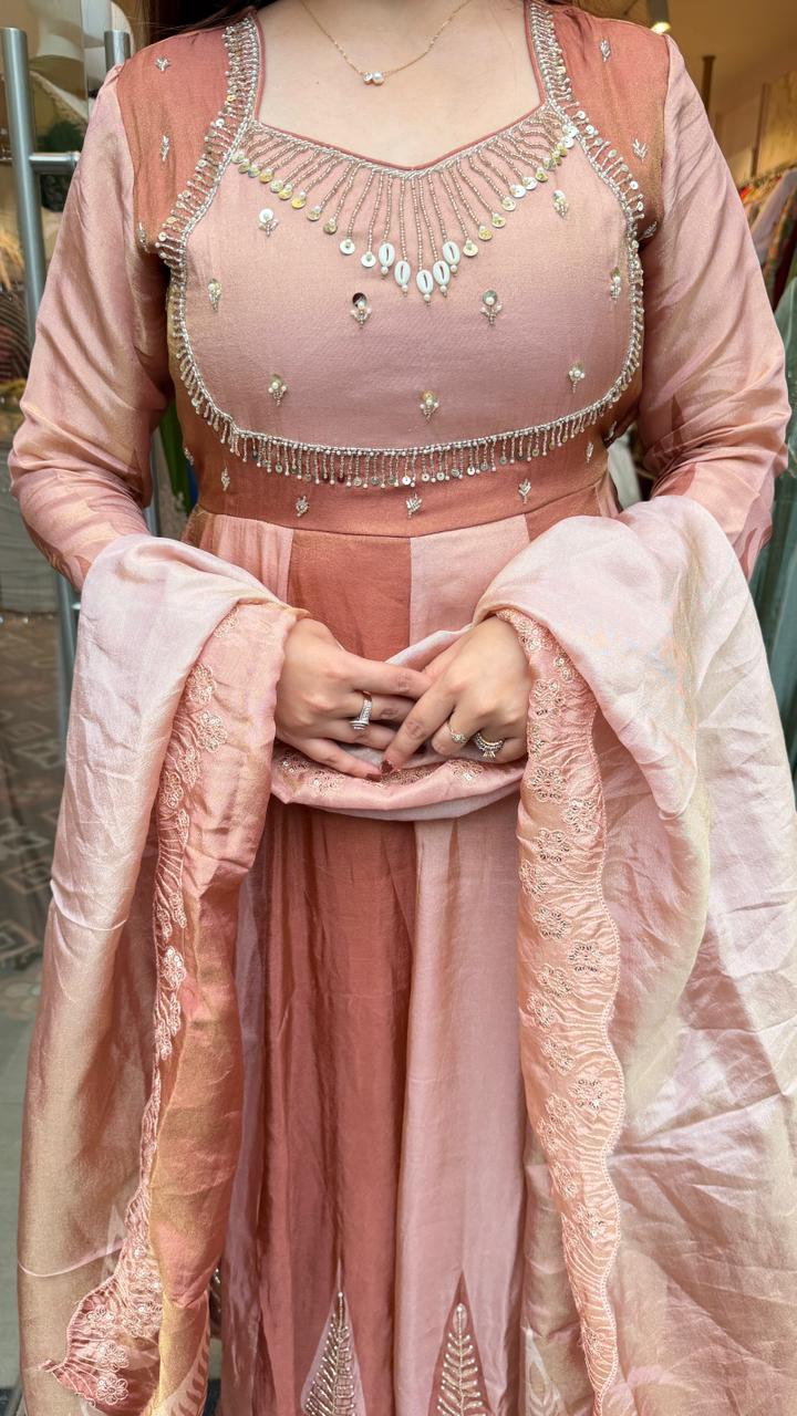 Anarkali with Embellished Yoke