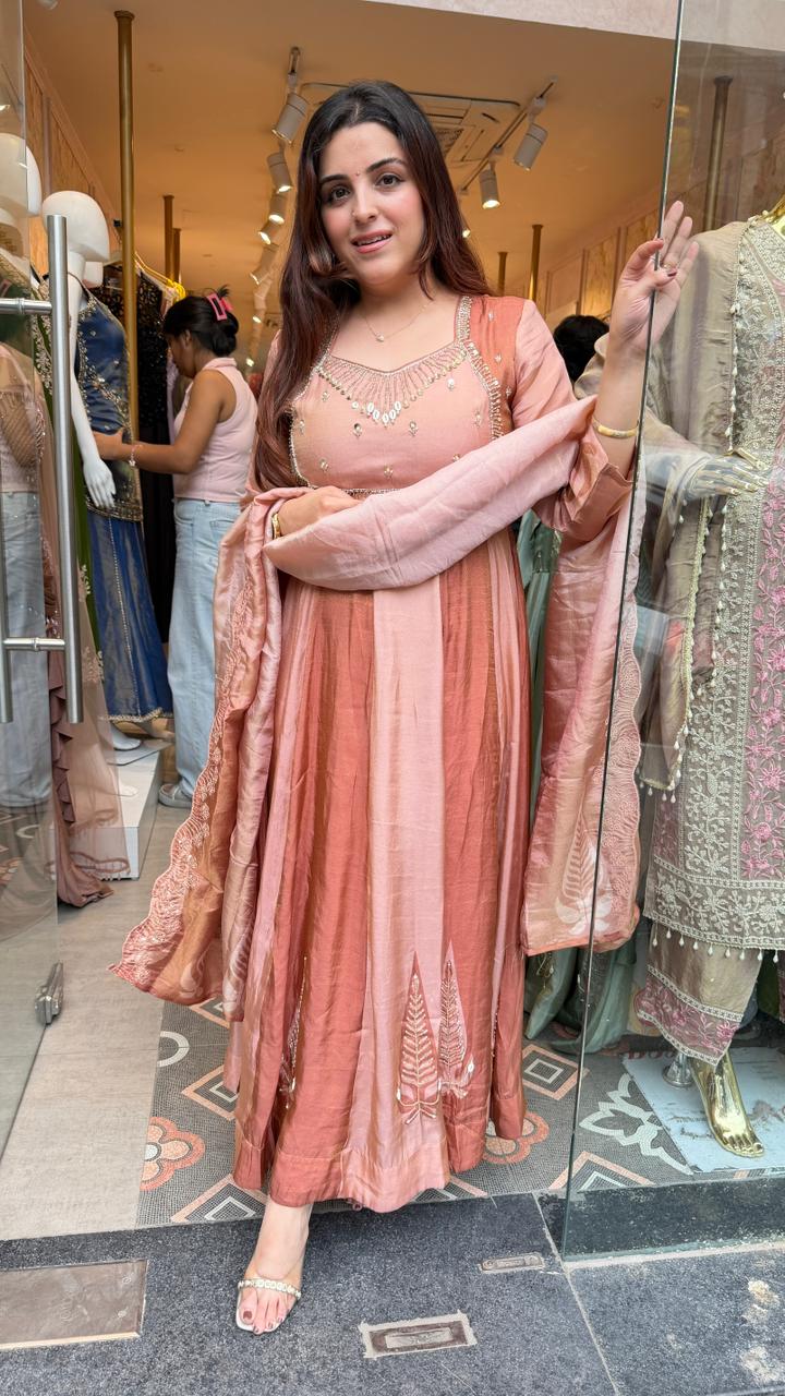 Anarkali with Embellished Yoke