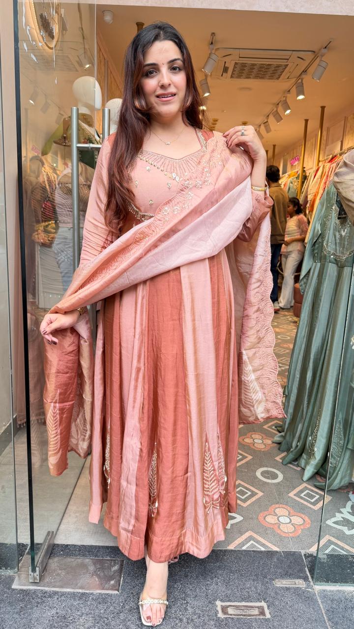 Anarkali with Embellished Yoke