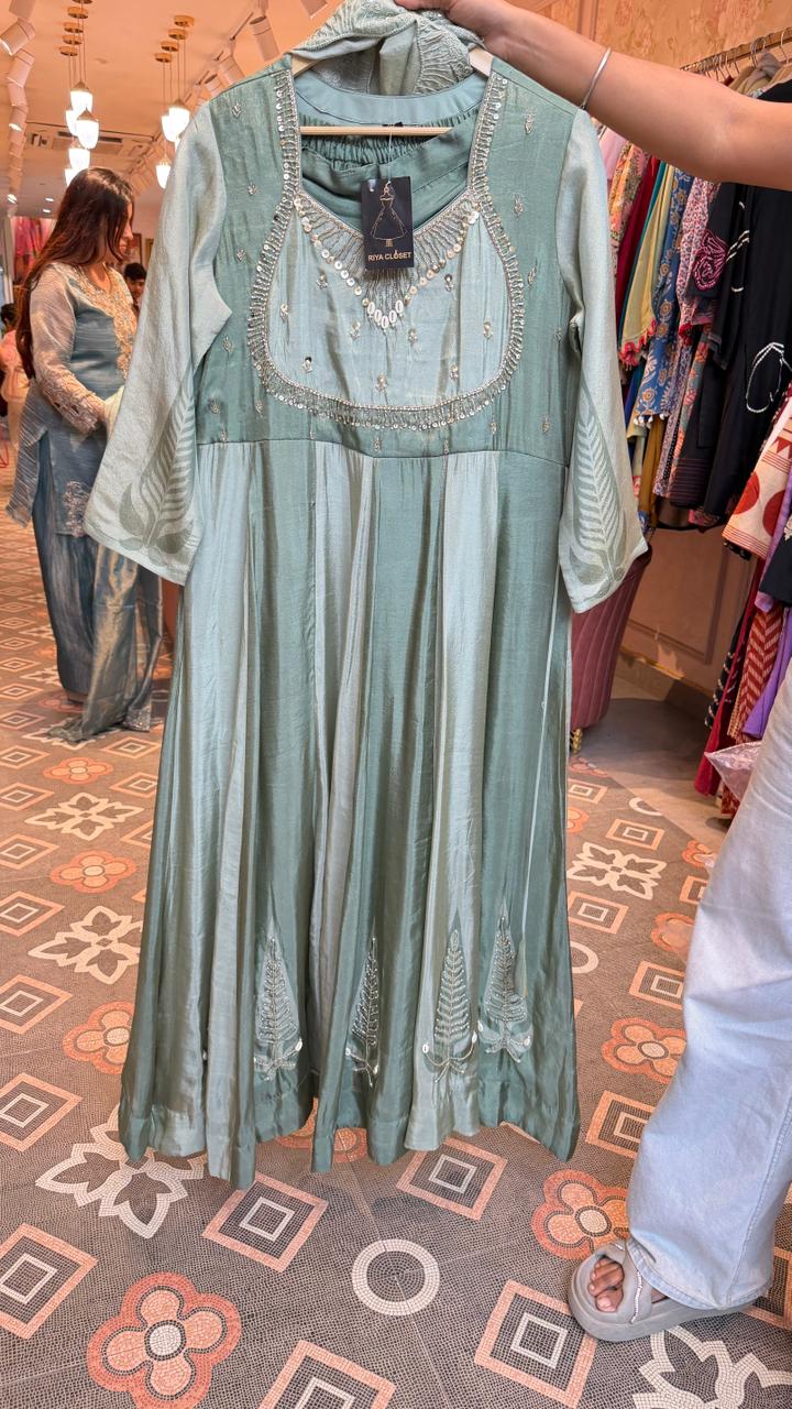 Anarkali with Embellished Yoke
