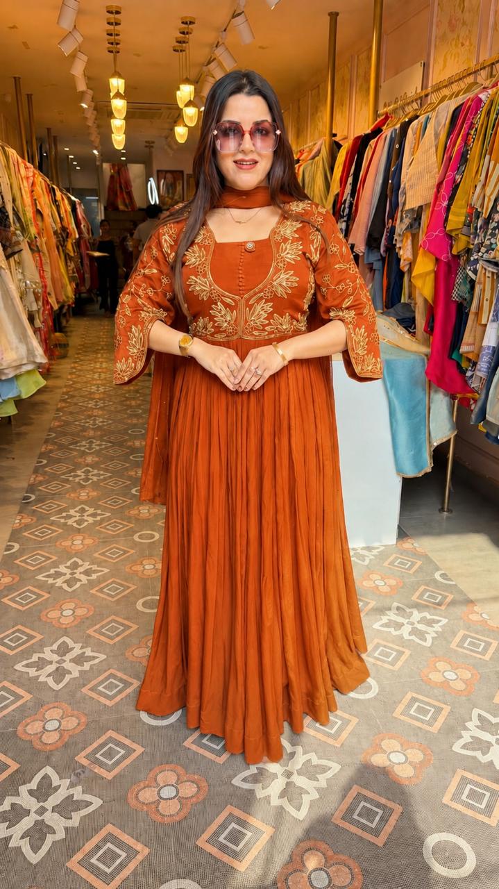 Floor-Length Anarkali Suit